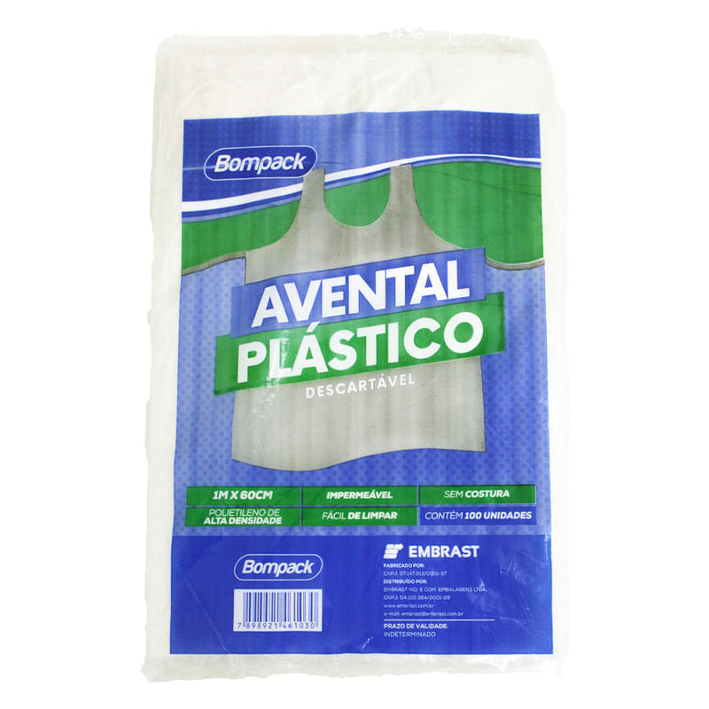 Avental Descartável 1mX60cm - BOMPACK