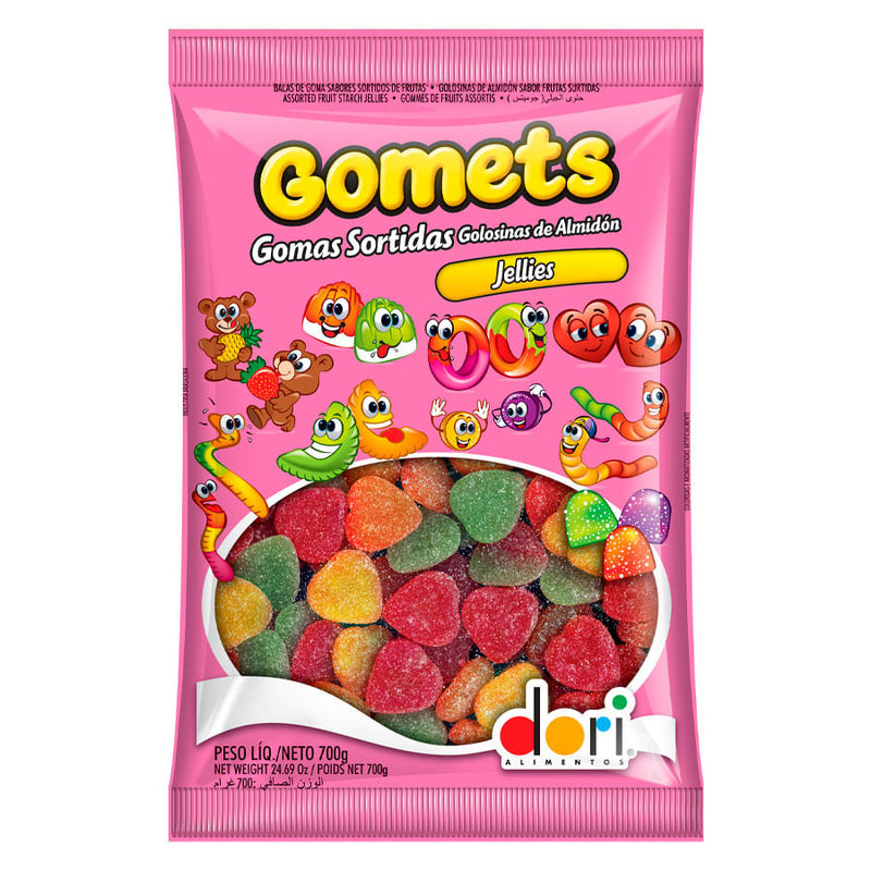 Bala Goma Coração Frutas 700G DORI