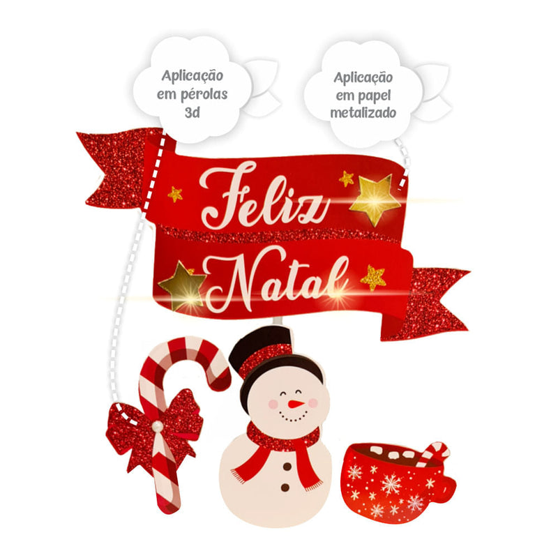 Topo de Bolo Boneco de Neve (122) Un AMORA