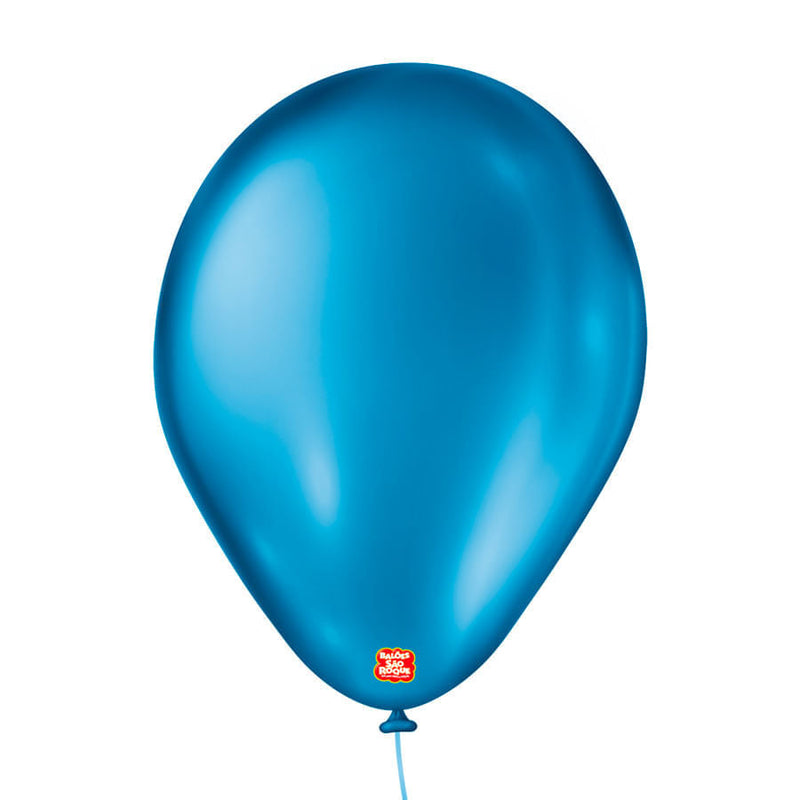 Balão Cintilante N9 Azul 25 Unidades (108110225) SAO ROQUE