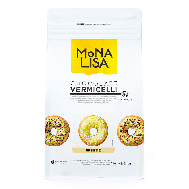 Vermicelli de Chocolate Branco 1kg MONALISA