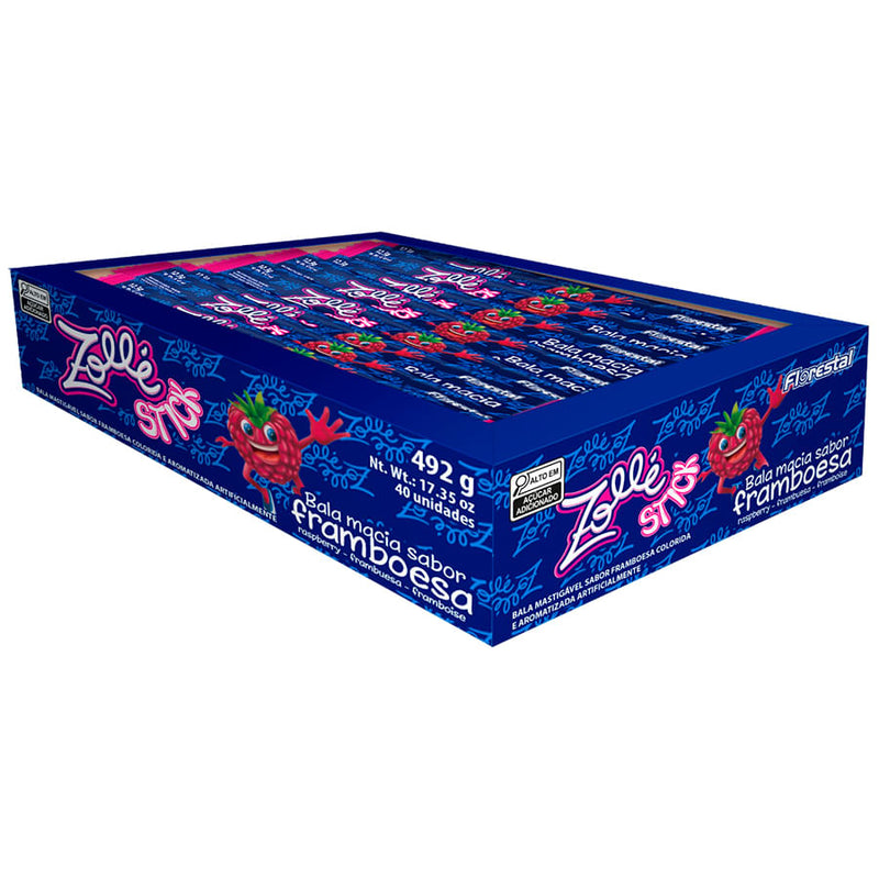 Bala Zolle Stick Framboesa 40x12,3g FLORESTAL