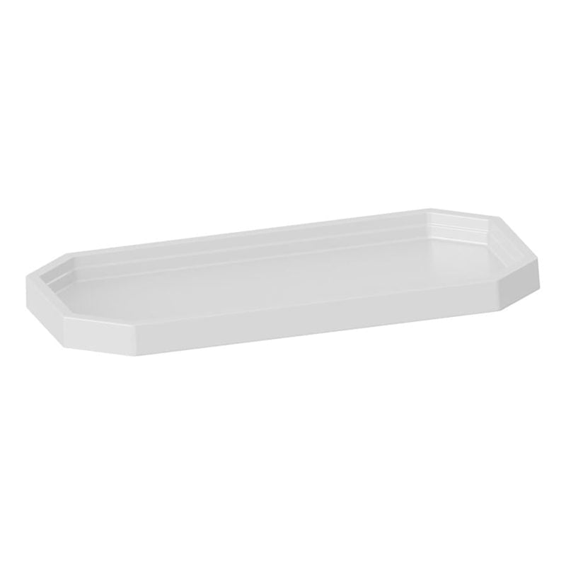 Bandeja Decorativa Lapidada Branca 30X16CM (BDL005) TASIL