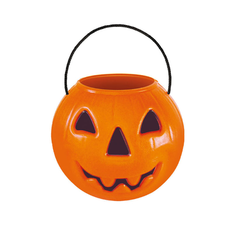 Abóbora Grande Com Alça Halloween Laranja INJETEMP