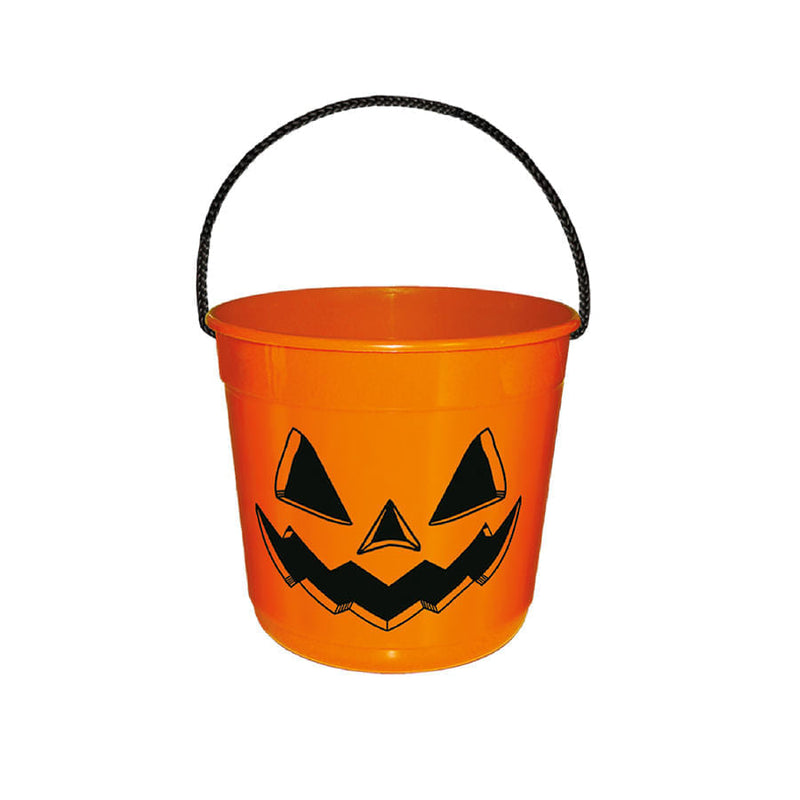 Balde Alça Cordão Halloween Laranja 1L INJETEMP