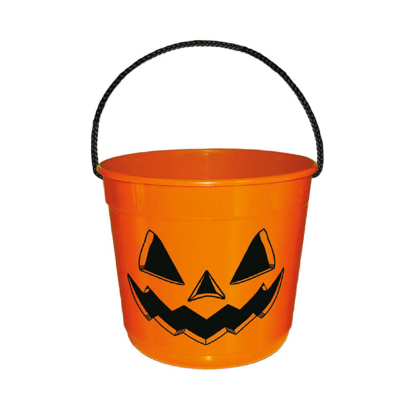 Balde Alça Cordão Halloween Laranja 3L INJETEMP