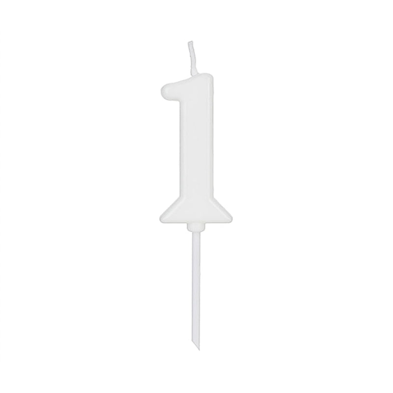 Vela Pick Branca N°1 (VCB01) SILVER PLASTIC