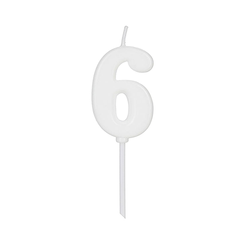 Vela Pick Branca N°6 (VCB06) SILVER PLASTIC
