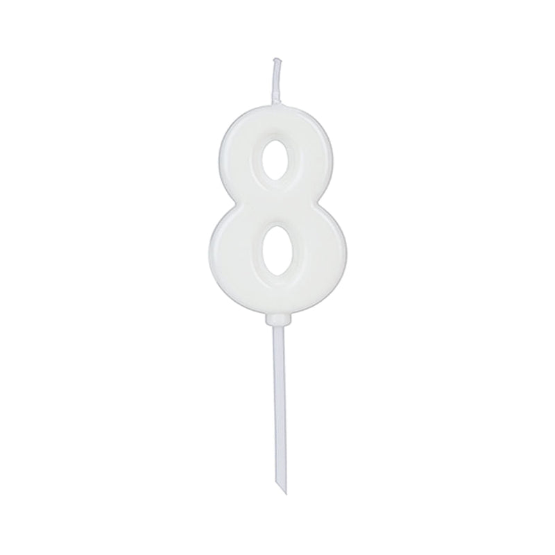 Vela Pick Branca N°8 (VCB08) SILVER PLASTIC