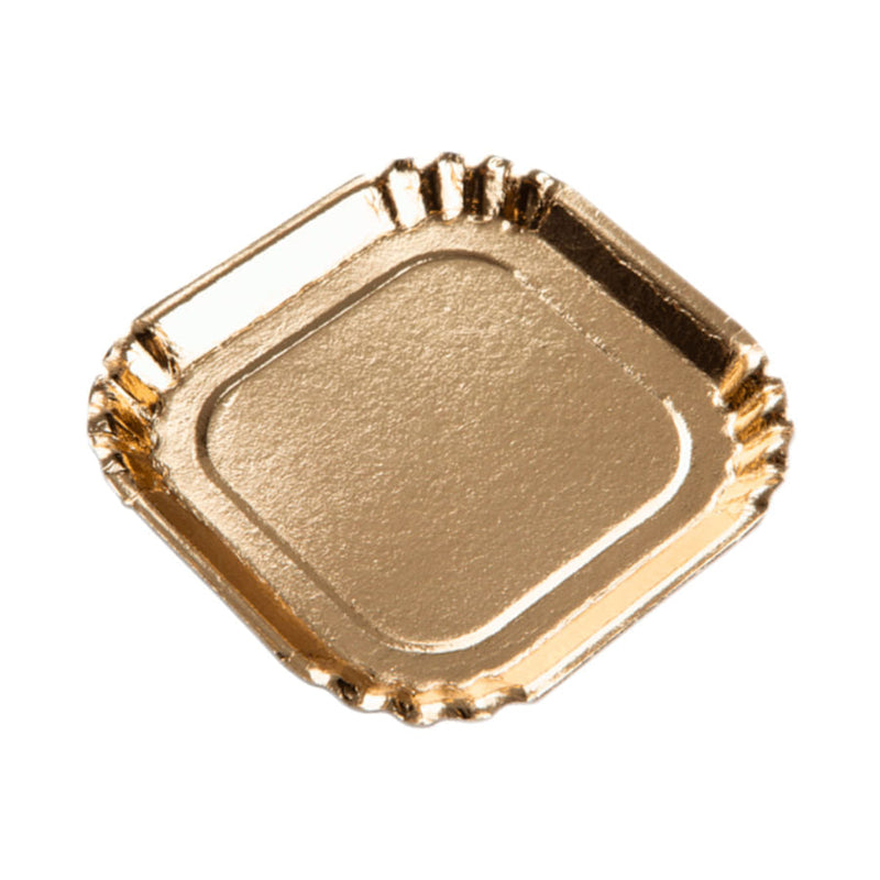 Bandeja Laminada Quadrada Ouro 10CM STALDEN
