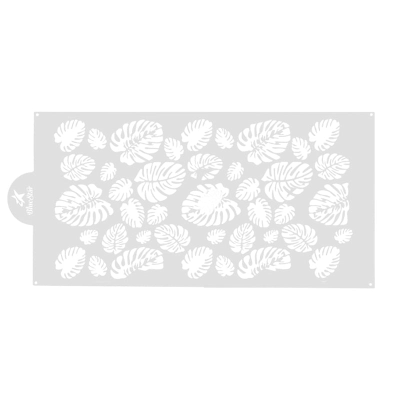 Stencil Folhas Costela De Adão (346114) BLUESTAR