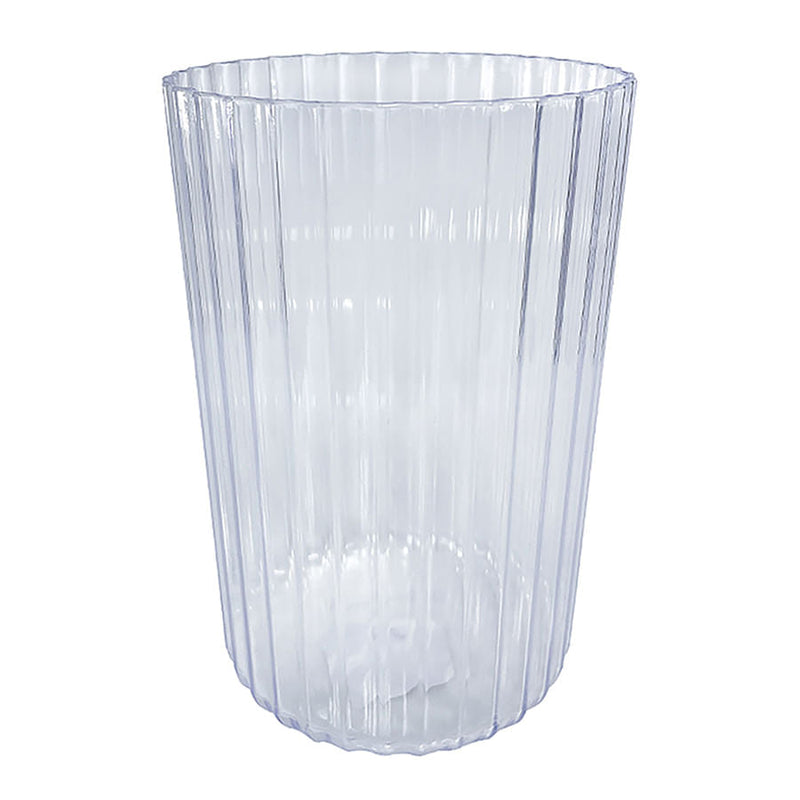 Vaso Decorativo Canelado Transparente VDC001 TASIL