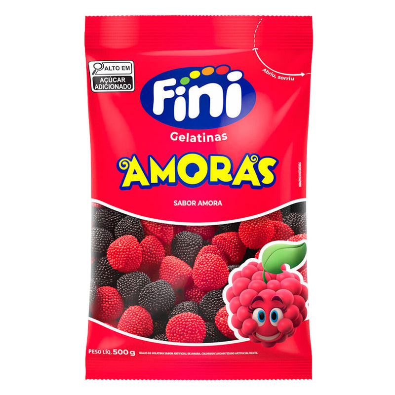 Bala Gelatinas Amoras 500g FINI