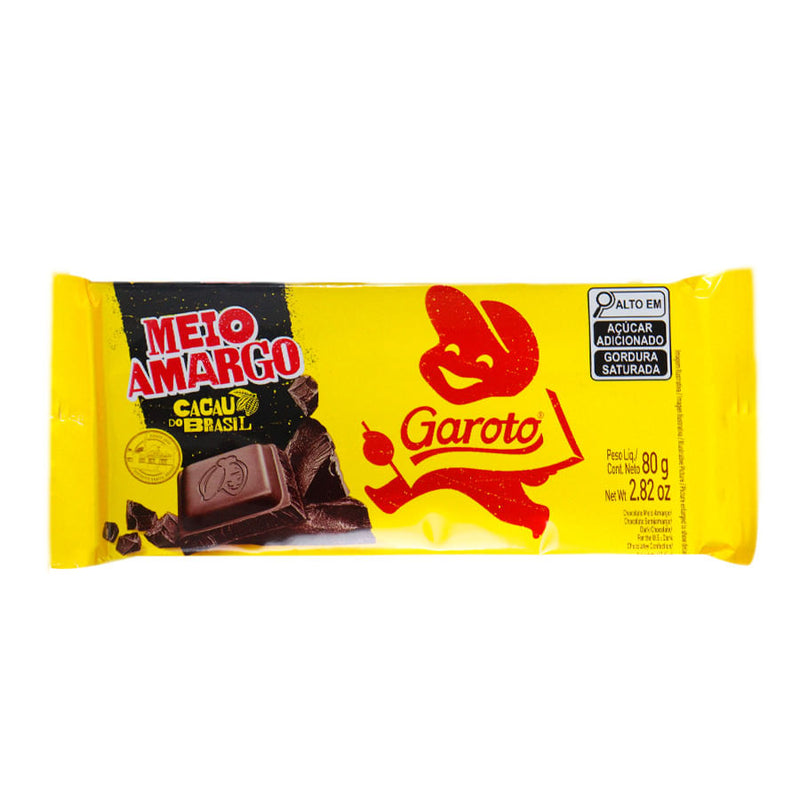 Tablete Chocolate Meio Amargo 80g GAROTO