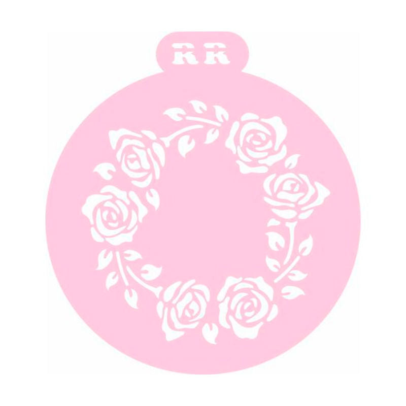 Stencil Bolo Redondo Rosas 3034 RR CORTADORES