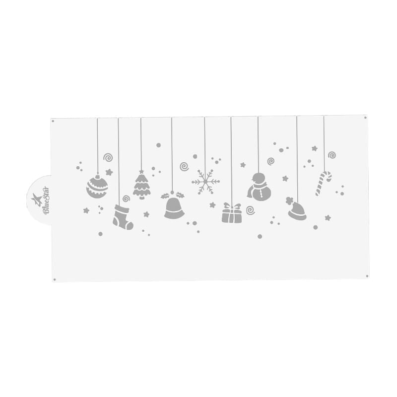 Stencil Pendentes De Natal UN 358148 BLUESTAR