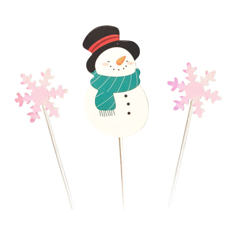 Topo De Doce Boneco De Neve P 261 AMORA