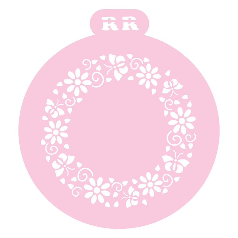 Stencil Mini Bolo Flores e Borboletas 4093 RR CORTADORES