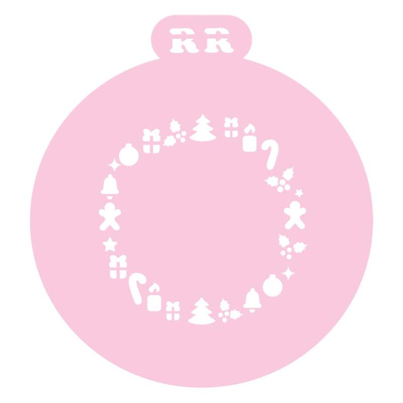 Stencil Mini Bolo Fundo Natalino 4095 RR CORTADORES