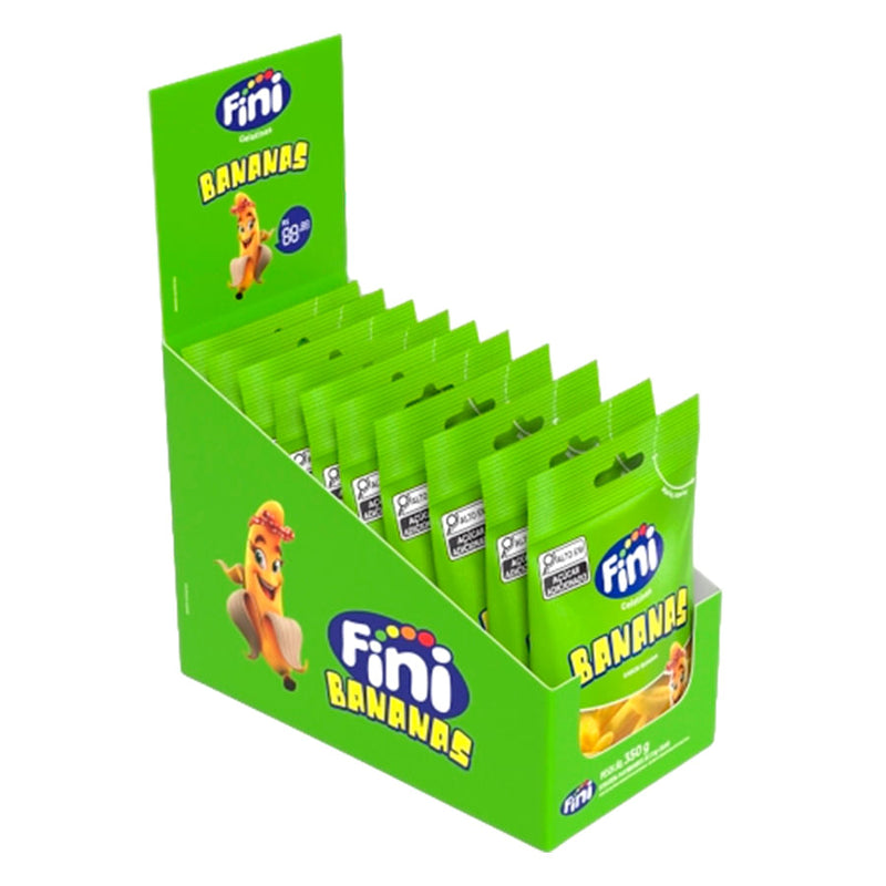 Bala Gelatinas Mini Bananas 10X35g FINI
