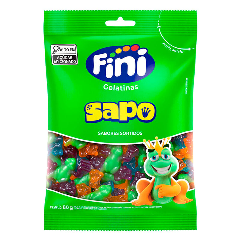 Bala Gelatinas Sapo 80g FINI