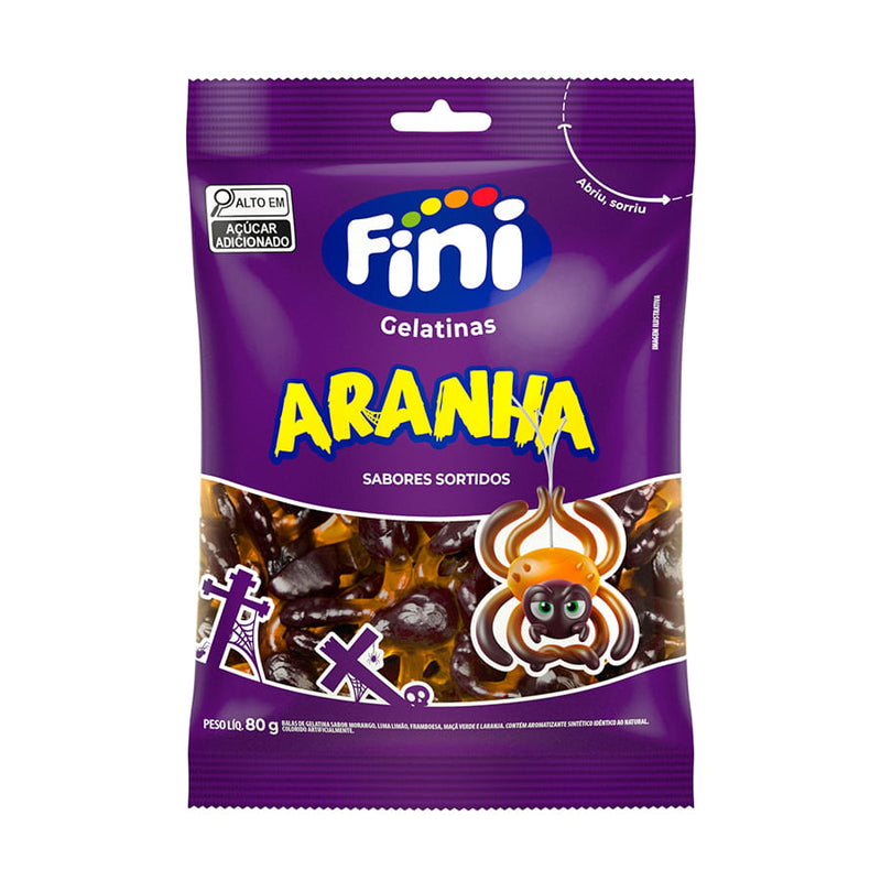 Bala Gelatinas Aranha 80g FINI