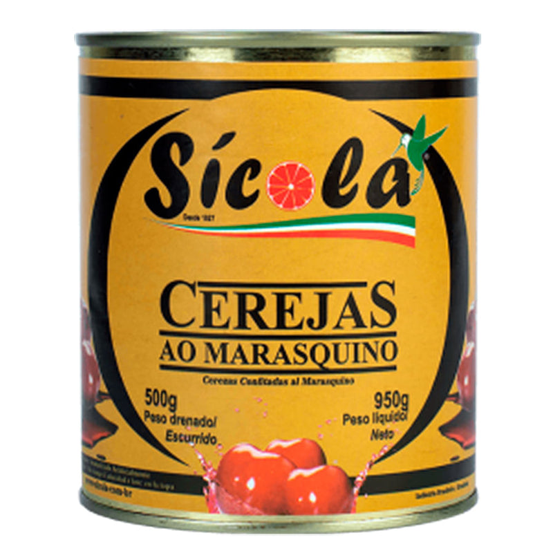 Cereja Inteira ao Marasquino Sem Talo 1,8kg SÍCOLA