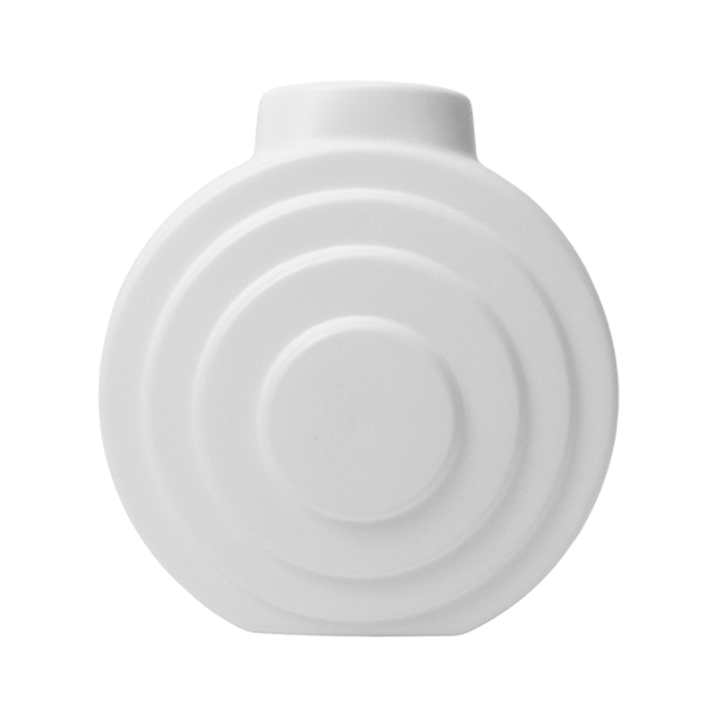 Vaso Decorativo Orbe Branco 15cm MIRANDINHA