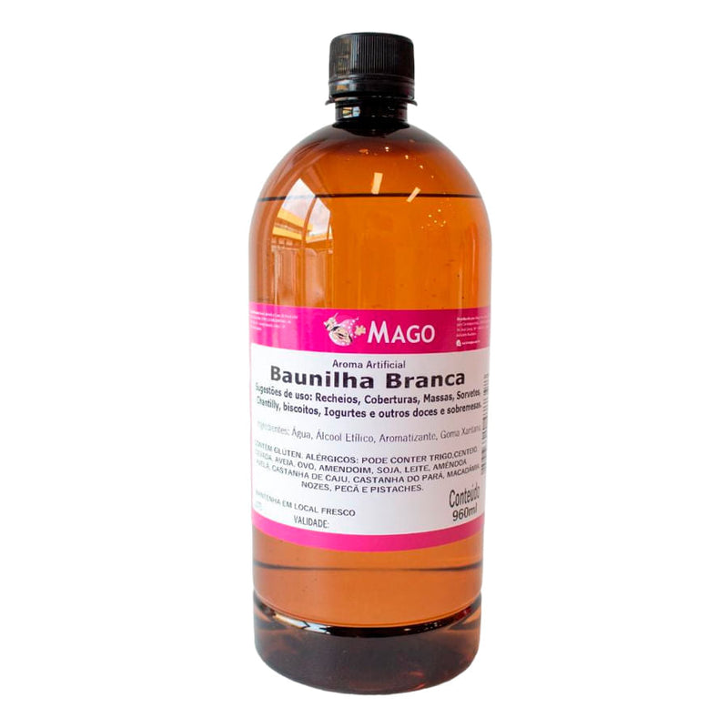 Aroma Artificial de Baunilha Branca 960ml MAGO