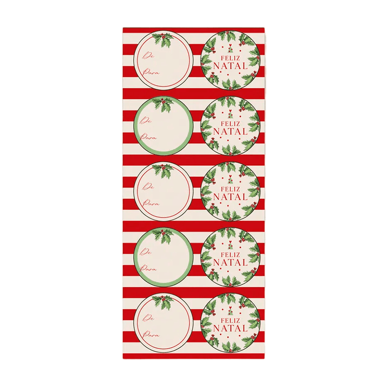 Adesivo Redondo Little Tree 10X23cm 10 Unidades 18100206 CROMUS