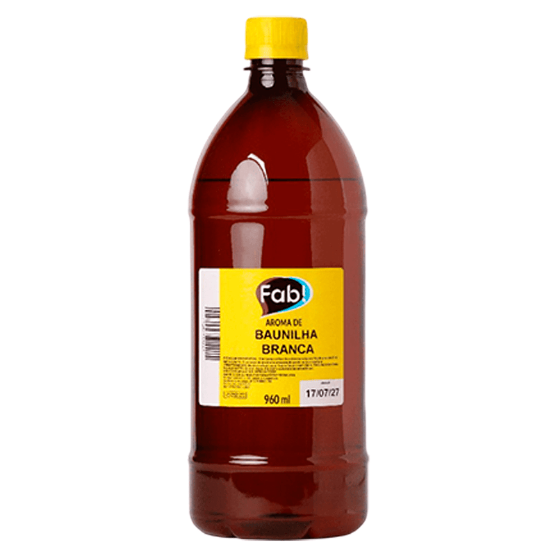 Aroma Artificial Sabor Baunilha Branca 960ml FAB