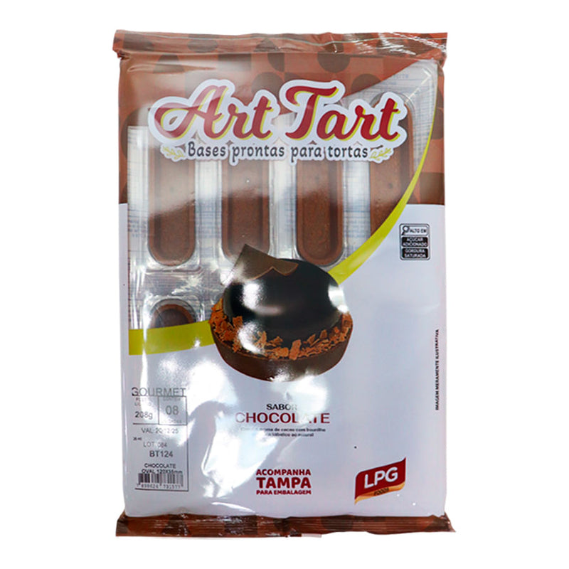 Base Para Torta Chocolate Oval Éclair Gourmet 8 Cavidades BT124 ART TART
