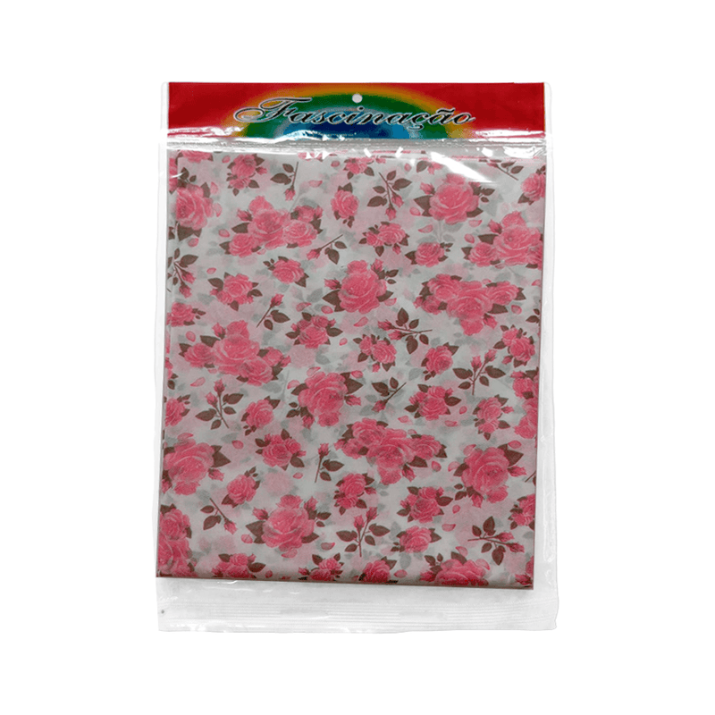 Toalha de Mesa em TNT Estampa Mini Rosa 2.18x1.38m FASCINACAO