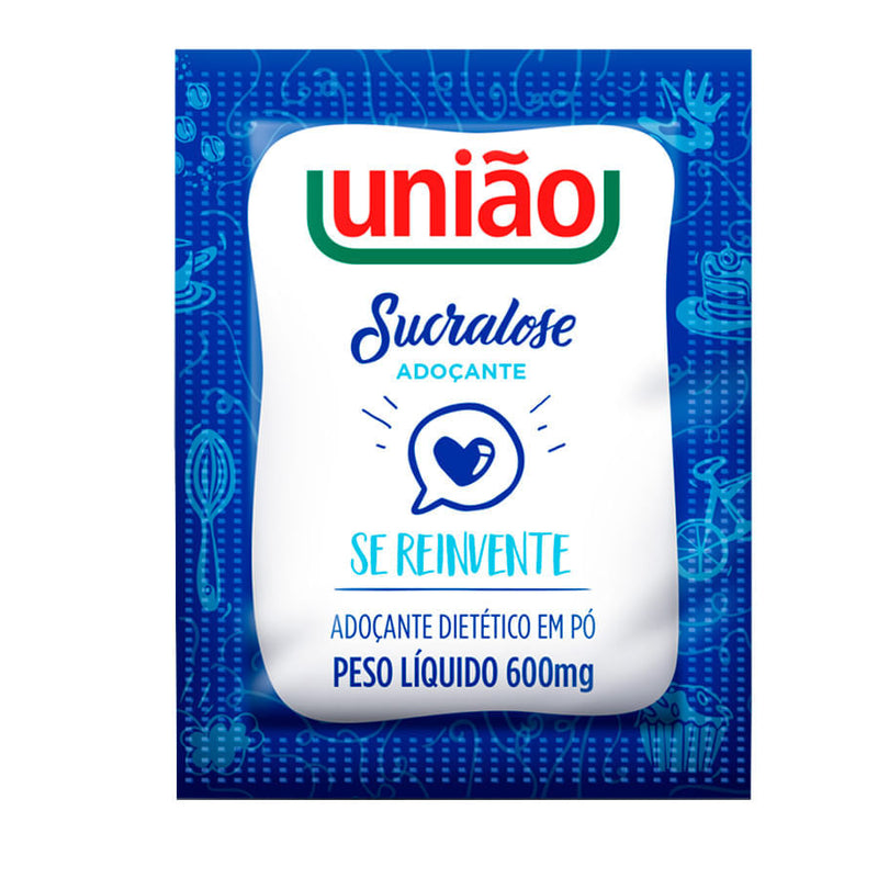 Adoçante Em Pó Diet Sucralose 8G 50 Unidades UNIAO