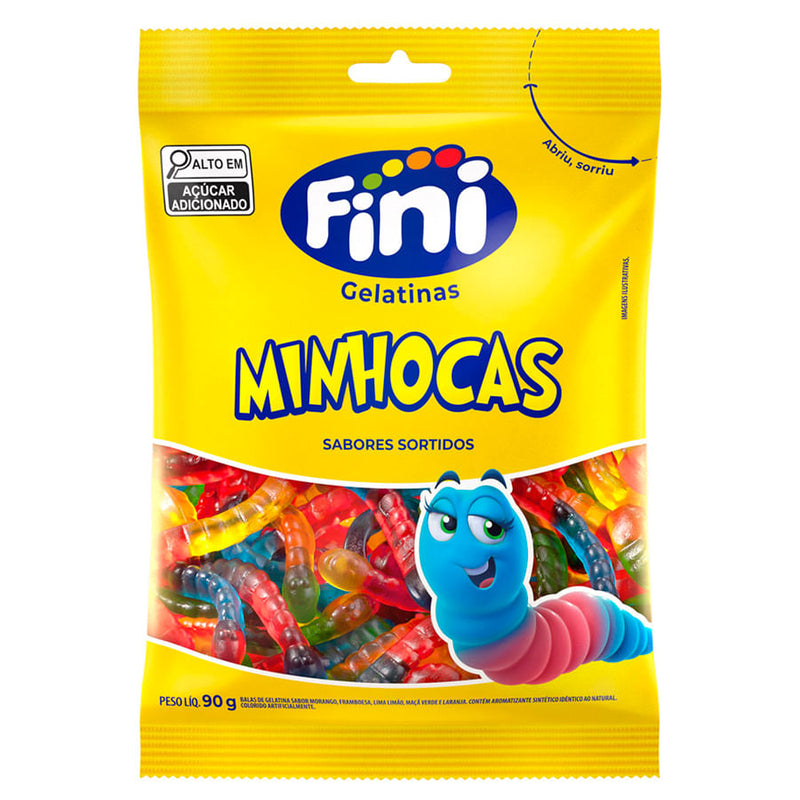 Bala Minhocas Brilho 90g FINI