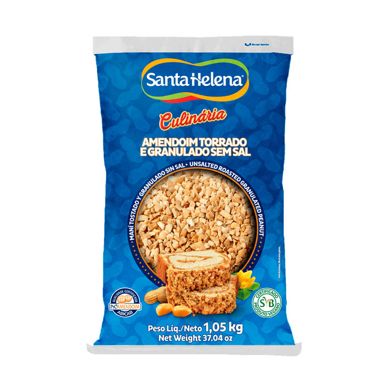 Amendoim Torrado e Granulado Sem Sal 1.05kg SANTA HELENA