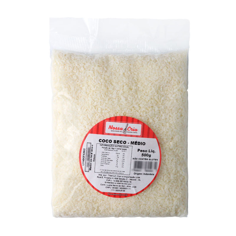 Coco Seco Médio 500g NOSSA CRIA