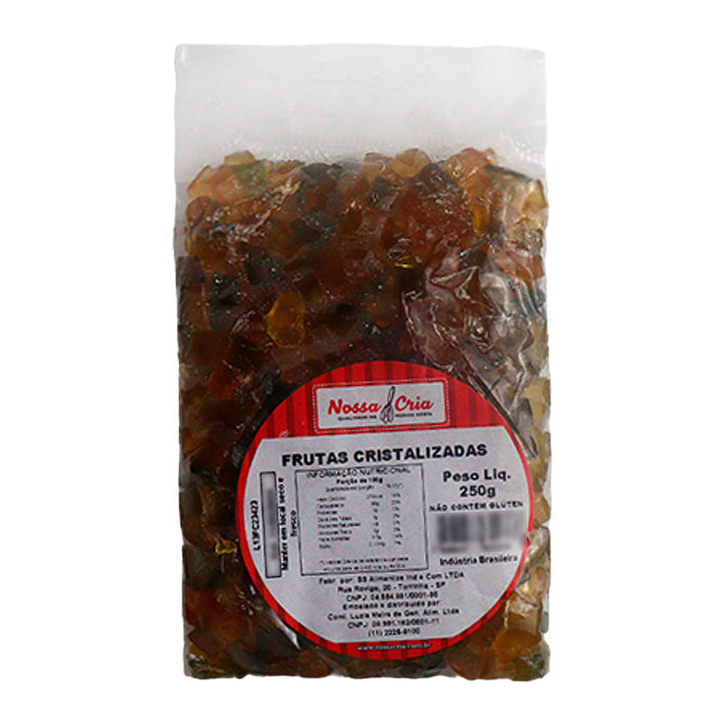 Frutas Cristalizadas 250g NOSSA CRIA