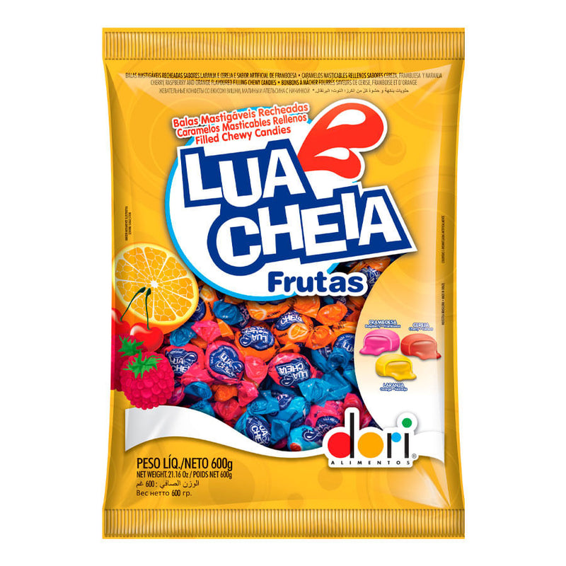 Bala Lua Cheia Frutas 600G DORI