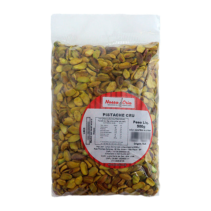 Pistache Cru Inteiro 500g NOSSA CRIA