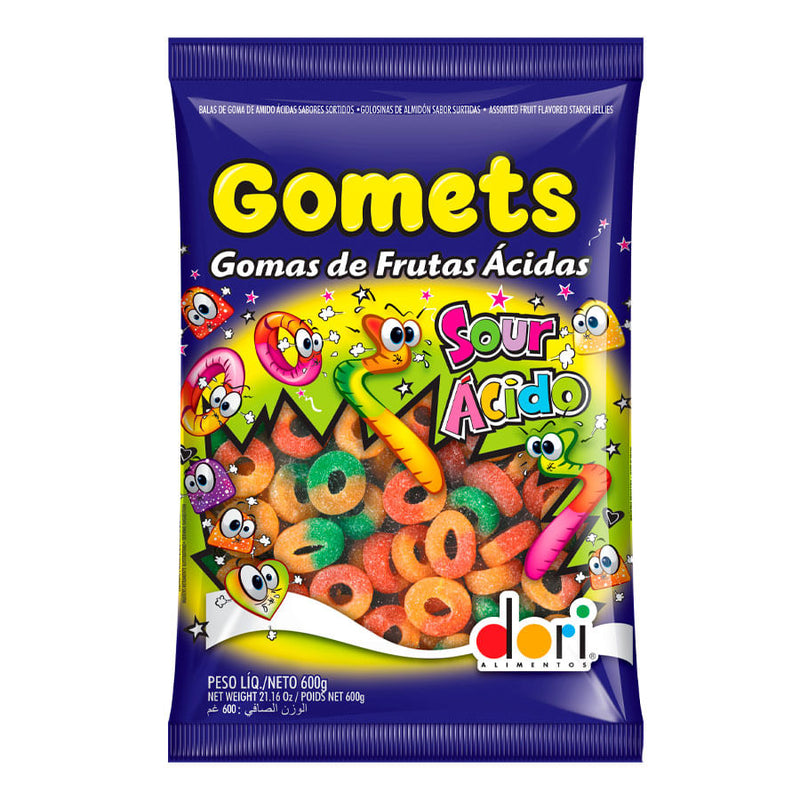 Bala De Goma Anel Acida 600G DORI