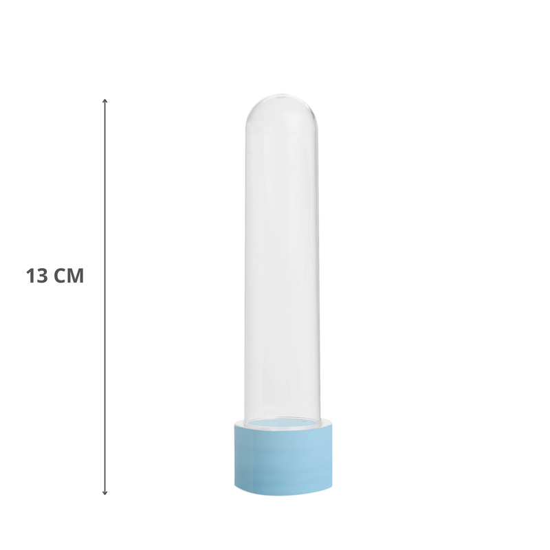 Tubete Para Lembrancinha 13cm Azul Bebê Com 10 Unidades MIRANDINHA