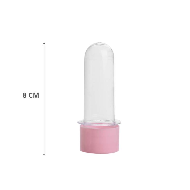 Tubete Para Lembrancinha 8cm Rosa Com 10 Unidades MIRANDINHA