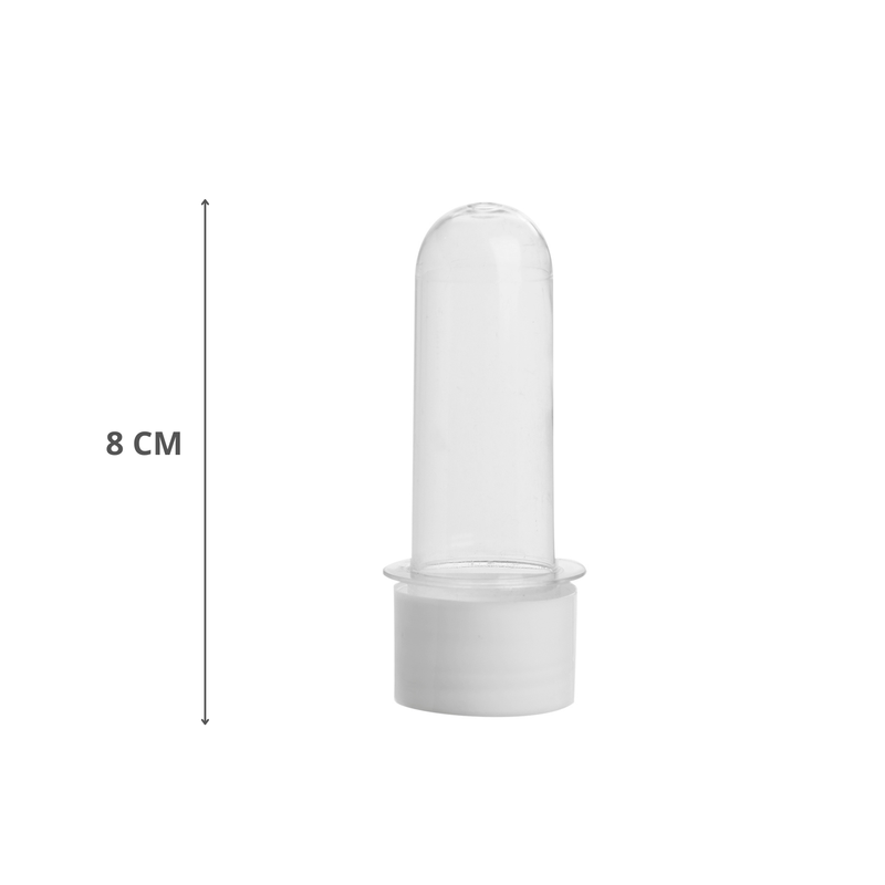 Tubete Para Lembrancinha 8cm Branco Com 10 Unidades MIRANDINHA