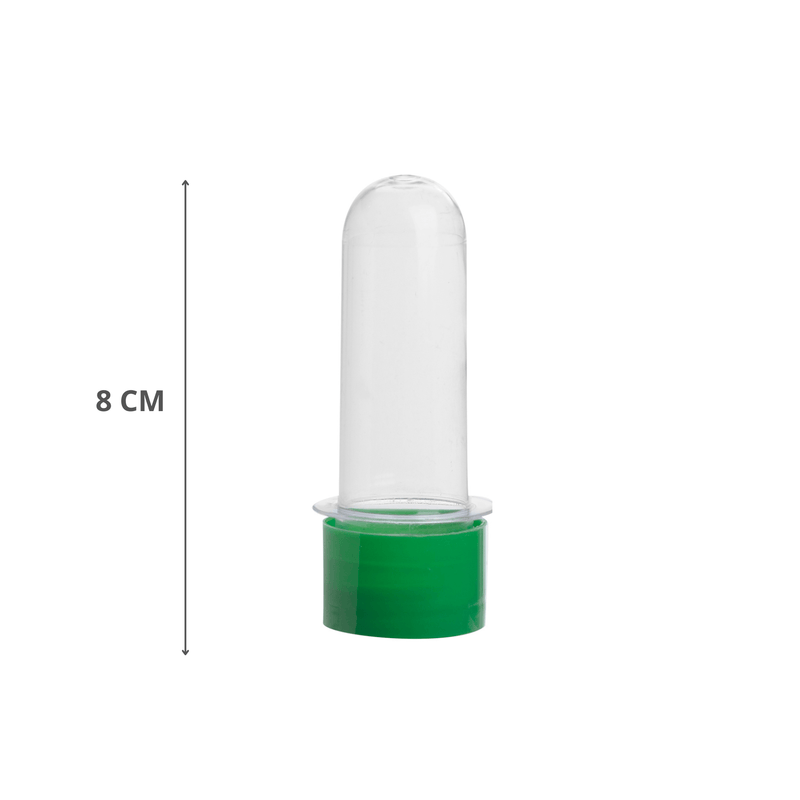 Tubete Para Lembrancinha 8cm Verde Com 10 Unidades MIRANDINHA