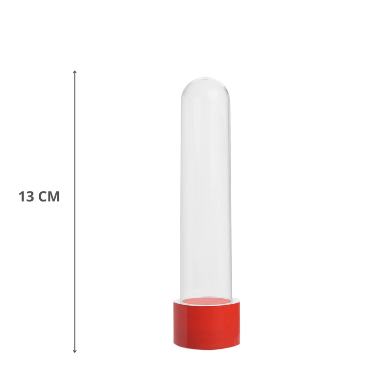 Tubete Para Lembrancinha 13cm Vermelho Com 10 Unidades MIRANDINHA