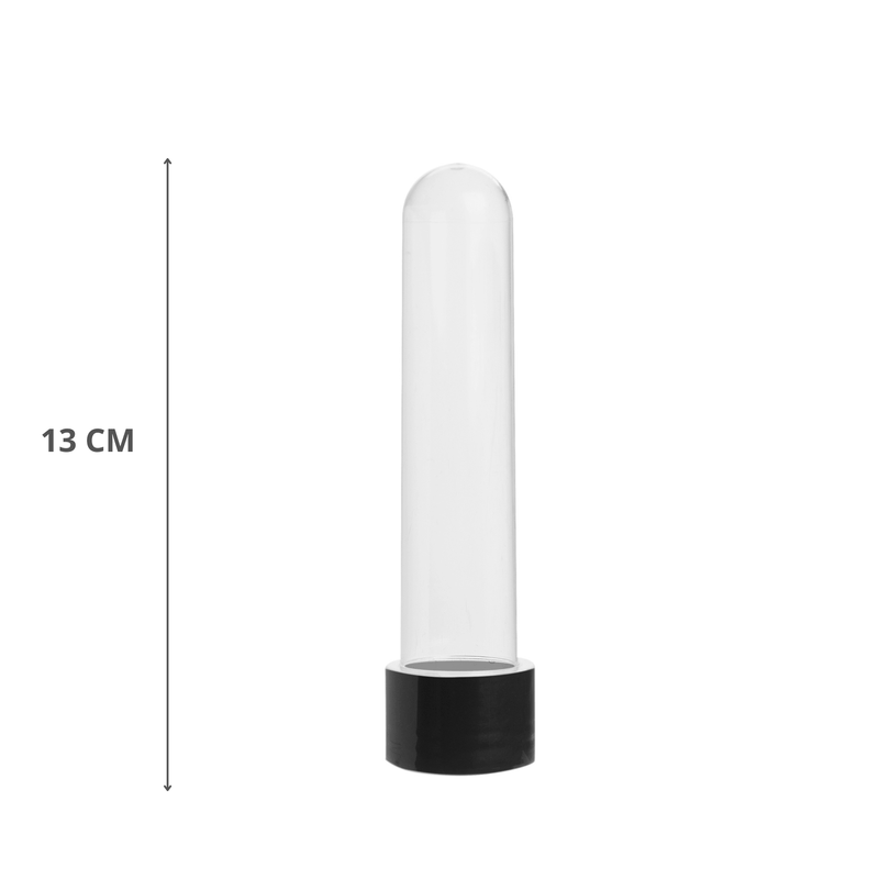 Tubete Para Lembrancinha 13cm Preto Com 10 Unidades MIRANDINHA