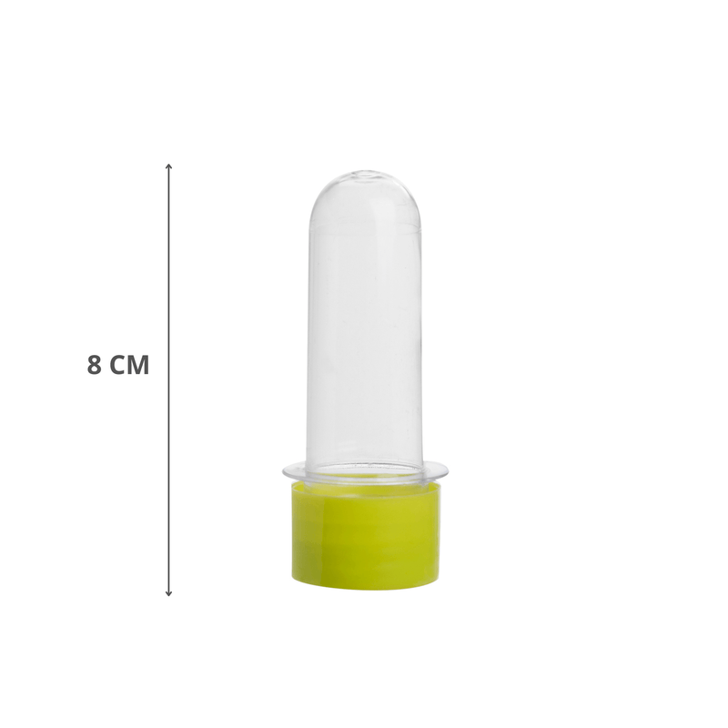 Tubete Para Lembrancinha 8cm Amarelo Com 10 Unidades MIRANDINHA