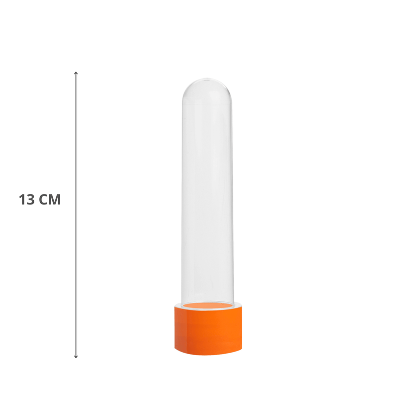 Tubete Para Lembrancinha 13cm Laranja Com 10 Unidades MIRANDINHA
