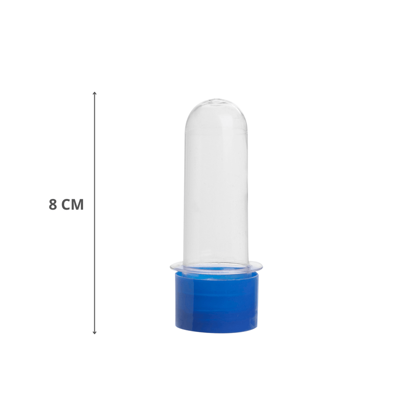 Tubete Para Lembrancinha 8cm Azul Escuro Com 10 Unidades MIRANDINHA